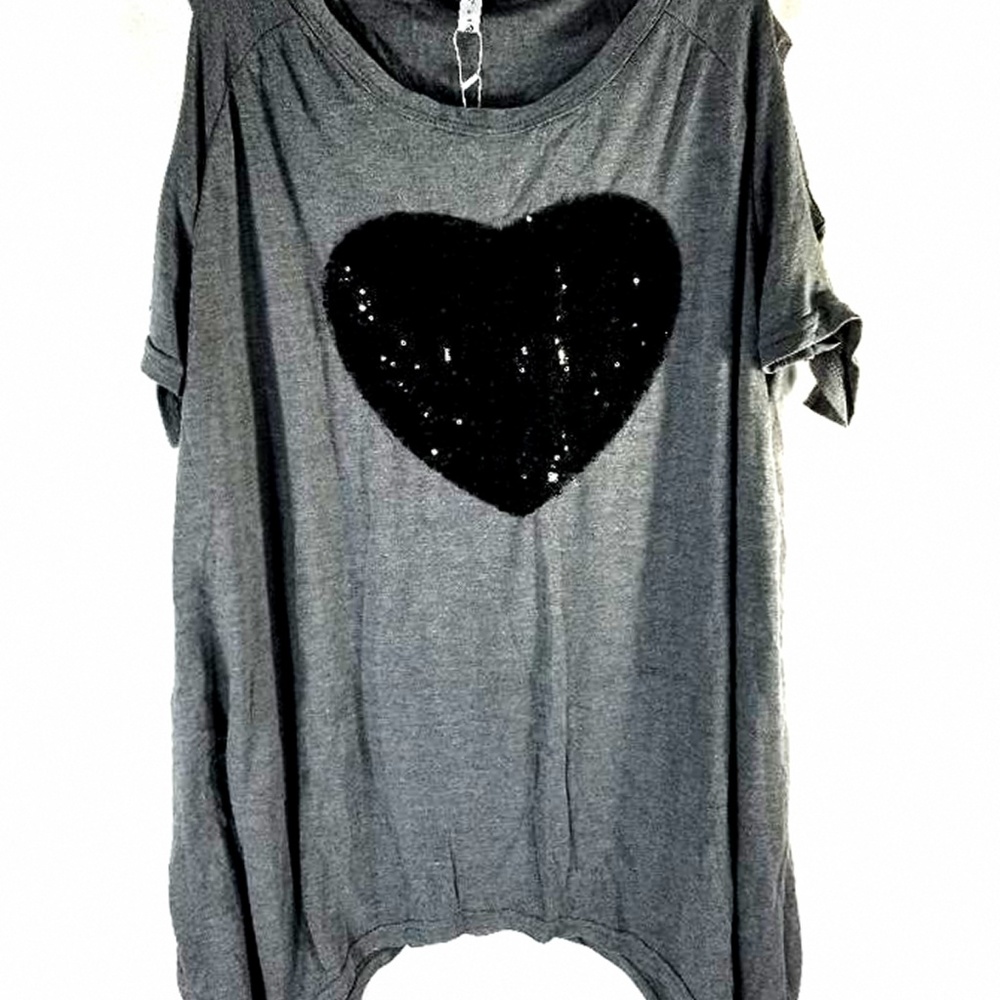 NWT Ladies Blouse Gray Size L